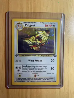 1999 Pokemon TCG Pidgeot Jungle 1st Edition Holo Rare 8/64 - Image 1