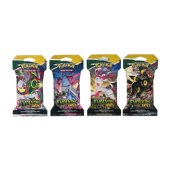 Pokemon Evolving Skies New Sealed Sleeved Blister Booster x4 Packs Full Art Set - Image 1