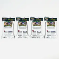 Pokemon Evolving Skies New Sealed Sleeved Blister Booster x4 Packs Full Art Set - Image 4