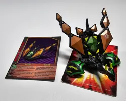 Bakugan Gundalian Invaders Darkus Dharak 930G & Copper Airkor 60G w/ Card - Image 1