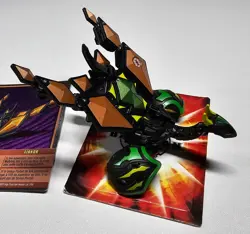 Bakugan Gundalian Invaders Darkus Dharak 930G & Copper Airkor 60G w/ Card - Image 4