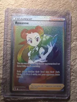 ROXANNE 206/189 Full Art Rainbow Secret Trainer Astral Radiance Pokemon Card - Image 1