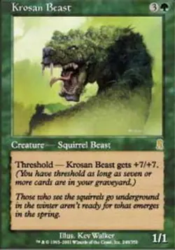 1x Krosan Beast Moderate Play MTG Magic - Kid Icarus - - Image 1