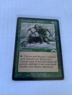 Survival of The Fittest Magic The Gathering Exodus MTG Rare Unplayed Excellent - Image 1