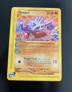 Pokemon Tyrogue Non-holo 63/147 Aquapolis - Image 1