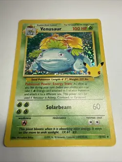 Venusaur 15/102 Pokemon Celebrations Classic Collection Holo Card - Image 2