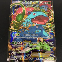 Venusaur EX XY123 Black Star Promo Full Art Standard Size Pokemon Card NM/LP - Image 1