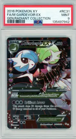 2016 Pokemon XY Generations Radiant Collection M Gardevoir EX #RC31 PSA 9 Mint - Image 1