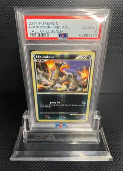 Pokemon Houndour Call of Legends Reverse Foil PSA 10 - Image 1