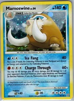 Mamoswine 9/146 Holo Legends Awakened - Pokemon Card - NM - Image 1