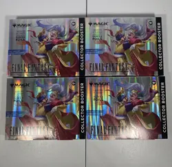 Magic the Gathering Final Fantasy Collector Booster SEALED LOT OF 4 BUBBLE WRAP! - Image 1