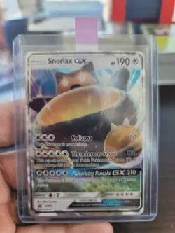 Pokemon Card - Snorlax GX Black Star Promo SM05 Holo - Image 1
