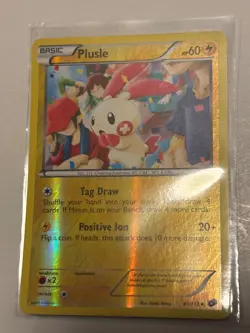 Pokemon TCG NM-M condition Plusle 47/113 Reverse Uncommon Legendary Treasures - Image 1