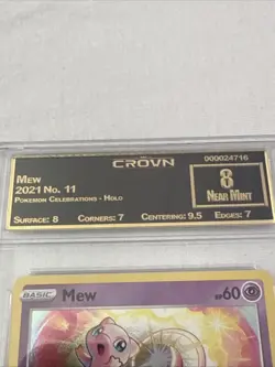 Pokemon TCG Mew Celebrations - HOLO RARE - 011/025 - CROVN 8 NEAR MINT - Image 4