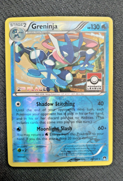 Greninja 040/122 - (Pokemon League) [2nd PLACE] Reverse Holo- Stamped - Image 1