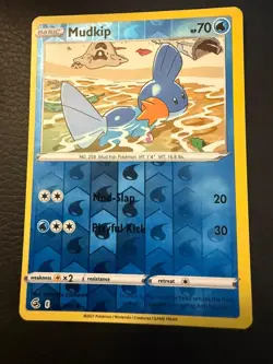 Mudkip 062/264 Common Fusion Strike Pokemon Reverse Holo Near Mint - Image 1