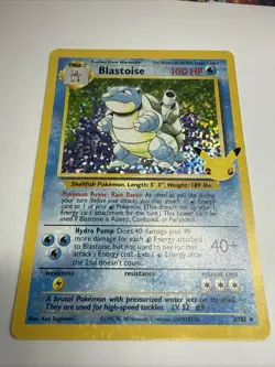 Pokemon Blastoise Holo TCG 2/102 Celebrations: Classic Collection - Image 2