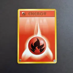 NM Pokemon Intro Pack Neo Fire Energy 17 (Chikorita Half Deck / Japanese / 2001) - Image 1