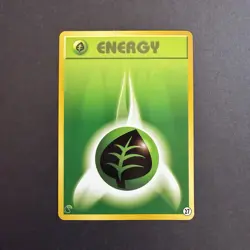 NM Pokemon Intro Pack Neo Grass Energy 27 (Chikorita Half Deck/Japanese/2001) - Image 1