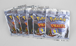 1999 Pokemon Artbox Stickers Series 1 Factory Sealed Booster Packs Lot of 6 - Image 1