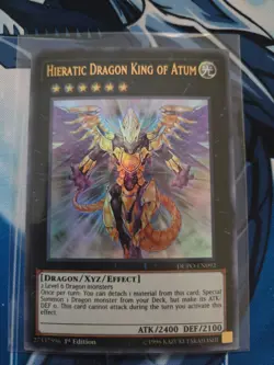 Hieratic Dragon King of Atum DUPO-EN092 - NEAR MINT/NM -Ultra 1st Edition yugioh - Image 1