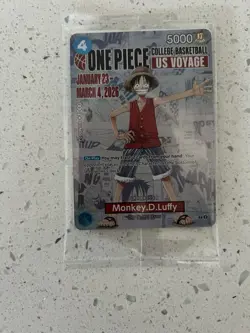 Bandai Monkey.D.Luffy P-055 One Piece CCG US Voyage Promo Character Card - Image 1