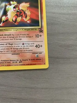 Arcanine 6 Black Star Promo Pokemon Card Wotc - Image 5