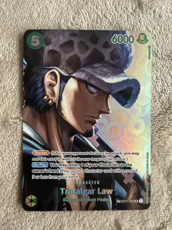 LP One Piece Card Trafalgar Law OP01-047 SP OP04 Kingdoms Of Intrigue English LP - Image 1