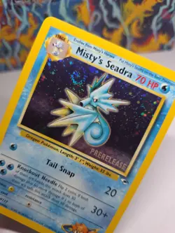 Misty's Seadra | 9/132 | SWIRL | Gym Heroes | Prerelease | Pokemon Card | NM/LP - Image 3