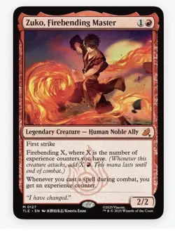 Zuko, Firebending - Master Magic: The Gathering MTG Avatar: The Last Airbender - Image 1