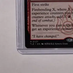 Zuko, Firebending - Master Magic: The Gathering MTG Avatar: The Last Airbender - Image 5