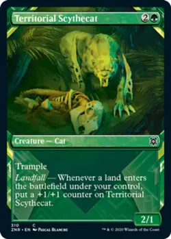 Territorial Scythecat - Showcase Light Play, English Magic the Gathering MTG Zen - Image 1