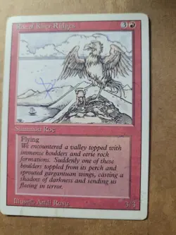 Roc of Kher Ridges English 3rd Third Edition Revised MTG Magic LP Red Rare - Image 1