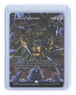 TMNT #13 Waves of Aggression (Borderless) Foil - Image 1