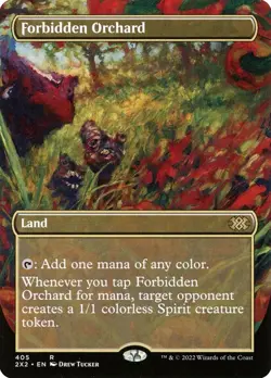 🧙Forbidden Orchard 405 R 2X2 Borderless Double Masters 2022 MTG - Image 1