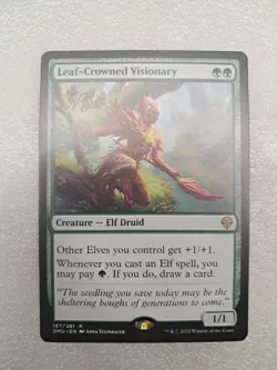 Leaf-Crowned Visionary Dominaria United Regular - Image 1