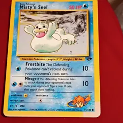 Pokemon Vintage Card Lot Gym Challenge Neo EX Misty's Seel Magikarp Zubat - Image 1