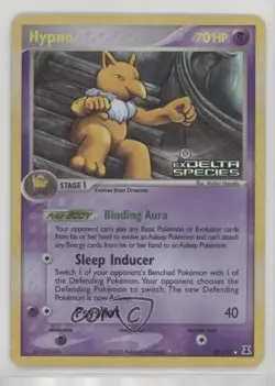 Hypno Reverse Foil Pokemon EX Delta Species #23 2005 - Image 1
