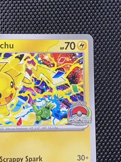 Pikachu SVP 225 World Championship 2025 Scarlet & Violet Promo Pokemon Card NM - Image 3