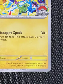 Pikachu SVP 225 World Championship 2025 Scarlet & Violet Promo Pokemon Card NM - Image 4