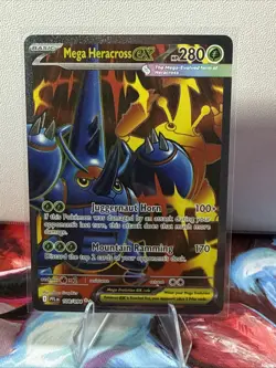 Pokemon TCG ME02: Phantasmal Flames 108/094 UR Mega Heracross ex - Image 1
