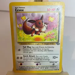 Eevee 51/64 Jungle (Unlimited) Common Pokemon Heavy Play+ - Image 1
