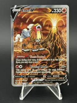 Pokemon TCG Entei V Crown Zenith: Galarian Gallery GG36/GG70 Holo Ultra Rare - Image 1