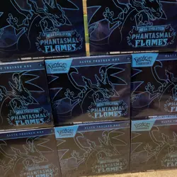 Pokemon TCG Lot of 8 Phantasmal Flames Elite Trainer Box ETB Factory Sealed - Image 2
