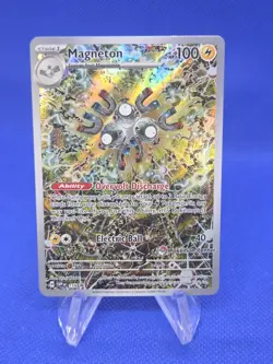 Pokemon Scarlet & Violet Pokemon Center Exclusive Magneton 159 Stamped Promo NM - Image 1