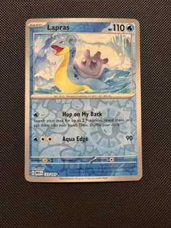 Pokemon TCG Lapras 131/165 Sv: Scarlet & Violet 151 Reverse Holofoil Near Mint - Image 1