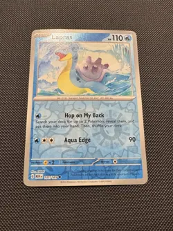 Pokemon TCG Lapras 131/165 Sv: Scarlet & Violet 151 Reverse Holofoil Near Mint - Image 2