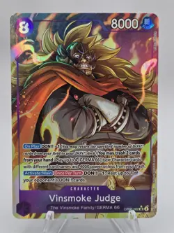 One Piece Vinsmoke Judge (Alternate Art) OP06-062 Wings of the Captain Foil SR - Image 1