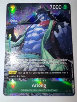 One Piece Arlong Alternate Art OP11-023 a Fist of Divine Speed English, NM Foil - Image 1