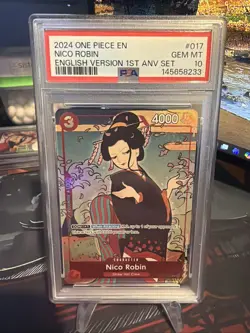 Nico Robin 1st Anniversary PSA 10 OP01-017 One Piece TCG (UK SELLER) - Image 1